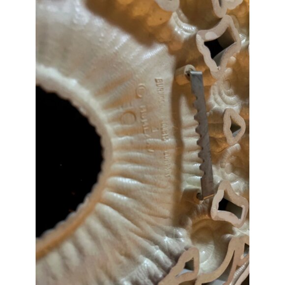 Vtg 70s Burwood Faux Off-White Wicker Wall Candleholders 17" Tall Pair - Picture 7 of 7